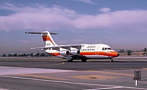 Archivo:British Aerospace BAe-146-200A, PSA - Pacific Southwest Airlines AN0070114