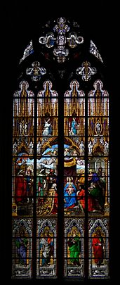 Cologne Cathedral window, interior view (1)