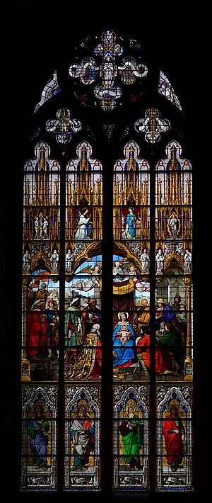 Archivo:Cologne Cathedral window, interior view (1)