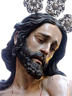 Archivo:Cristo de la Coronación de Espinas, Hdad de Labradores, Paso Azul, Lorca, Murcia