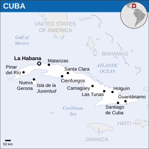 Cuba - Location Map (2013) - CUB - UNOCHA.svg