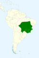 Cyanocorax cristatellus map