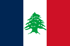 Flag of Lebanon during French Mandate (1920-1943)