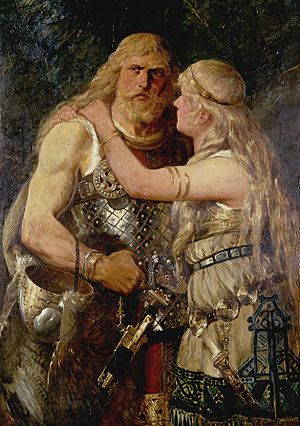 Archivo:Gehrts Armin verabschiedet sich von Thusnelda 1884