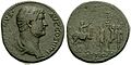 Hadrianus sestertius 116275