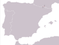 Iberoloacerta aranica range Map