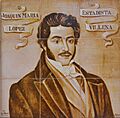 Joaquín María López, plafó ceràmic a Alacant