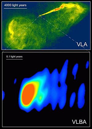 Archivo:M87 VLA VLBA radio astronomy