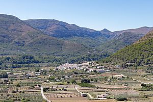 Vista de Murla desde el Castellet.
