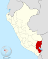 Peru - Puno Department (locator map)