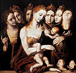 Pieter de Kempener - As sete virtudes, c. 1550