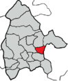Situación da parroquia de Roca en Guitiriz