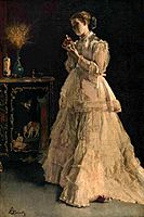 Stevens, Léopold - The Lady in Pink (1867)