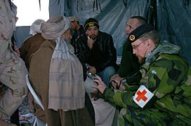 Swedish medic in Afghanistan 2006