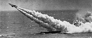Archivo:USS Tunny SSG-282 Regulus1 launch NAN9-58
