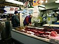 Whale meat on sale at a Tokyo fish market in 2008