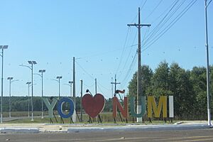 Archivo:Acceso a Ñumí por la Ruta PY08