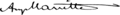Auguste Mariette signature