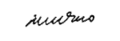 Bülent Ecevit signature