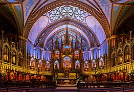 Basílica de Notre-Dame, Montreal, Canadá, 2017-08-12, DD 25-27 HDR