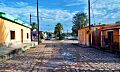 Calle empedrada en bacanora