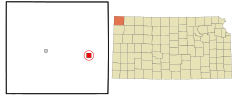 Cheyenne County Kansas Incorporated and Unincorporated areas Bird City Highlighted.svg