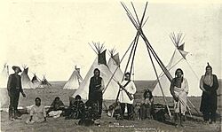 Cree Indians in camp, probably Montana, ca 1893 (LAROCHE 56).jpeg