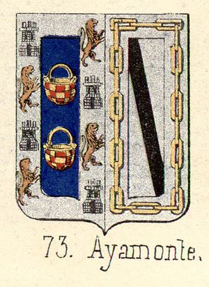 Archivo:Escudo de Ayamonte (Piferrer, 1860)