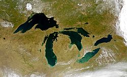 Archivo:Great Lakes from space