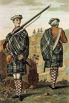 Archivo:Highland soldier 1744
