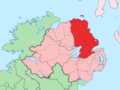 Island of Ireland location map Antrim