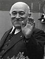 Kommunista politikusok a tribünön fortepan 79084 (profile-4)