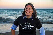 Patuca en playa de Tarajal, Ceuta, el 4 de febrero de 2023.jpg