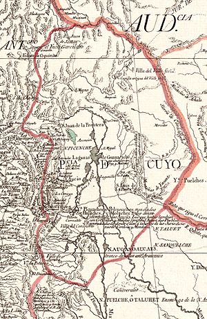 Archivo:Provincia de Cuyo, Reino de Chile según Juan de la Cruz Cano y Olmedilla, 1775