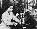 Ruby Hirose at the William S. Merrell Laboratories