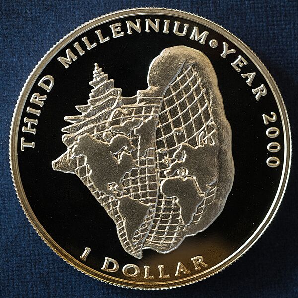 Third Millennium Year 2000 1 Dollar b
