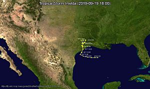 Archivo:Tropical Storm Imelda map 2019-09-19 1800