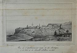 Archivo:Vue de l’etablissement russe de la Bodega, à la Côte de la Nouvelle Albion en 1828