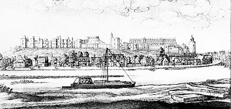Archivo:Windsor Castle Hollar View From River