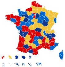 Élection présidentielle de 2017 par département T1 2ème