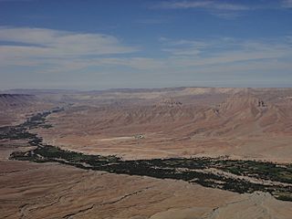 44. vista parcial del valle de Caravelí, al fondo El Indio Viejo y la India, otro cerro tutelar de Caravelí marzo 2013.jpg