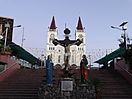 Baguio Cathedral with cross (Baguio, Benguet)(2018-11-26).jpg