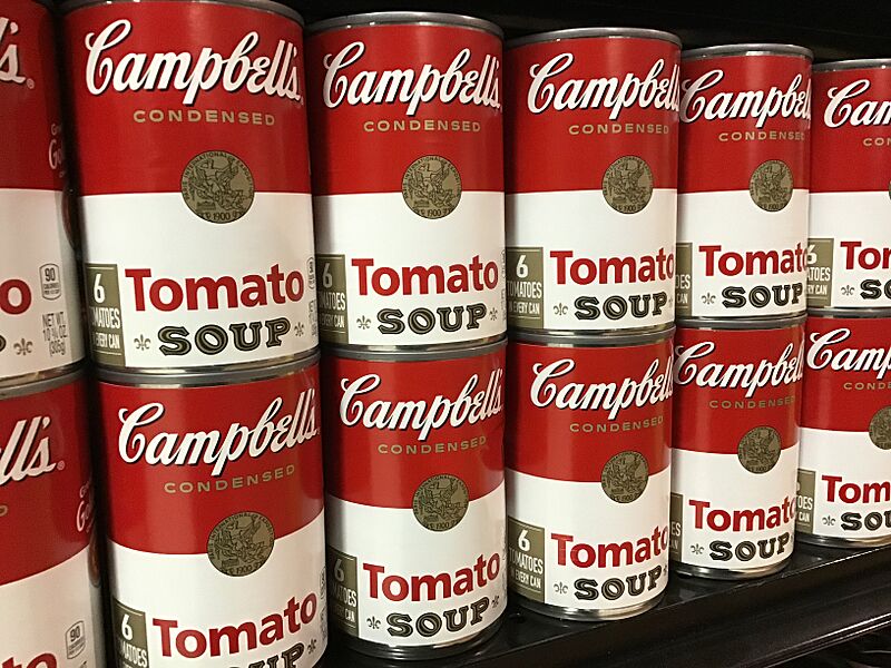 Campbell tomato soup cans