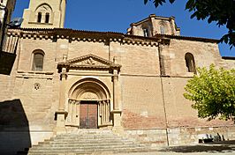 Escola de Lleida. Tamarit de Llitera, Osca, Portada romànica de Santa Maria. (A SiT-132508).jpg