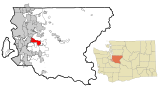 King County Washington Incorporated and Unincorporated areas East Renton Highlands Highlighted.svg