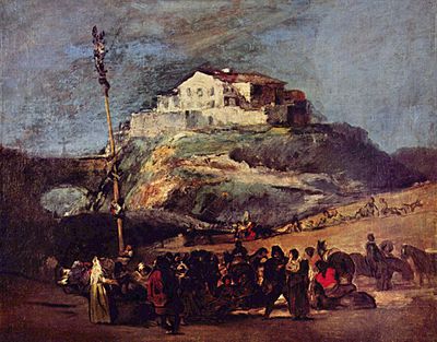 Archivo:La cucaña, Francisco de Goya