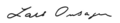 Lars Onsager signature