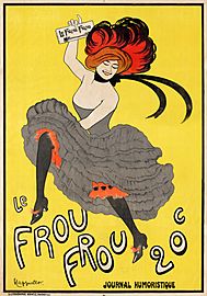 Le Frou Frou, journal humoristique, poster by Leonetto Cappiello, 1899