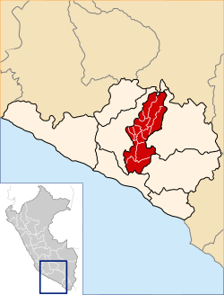 Location of the province Castilla in Arequipa.svg