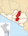 Location of the province Castilla in Arequipa